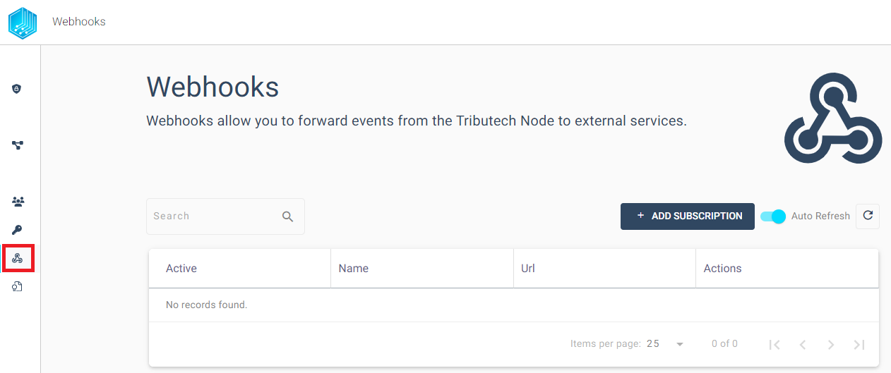 Tributech Node - Webhooks