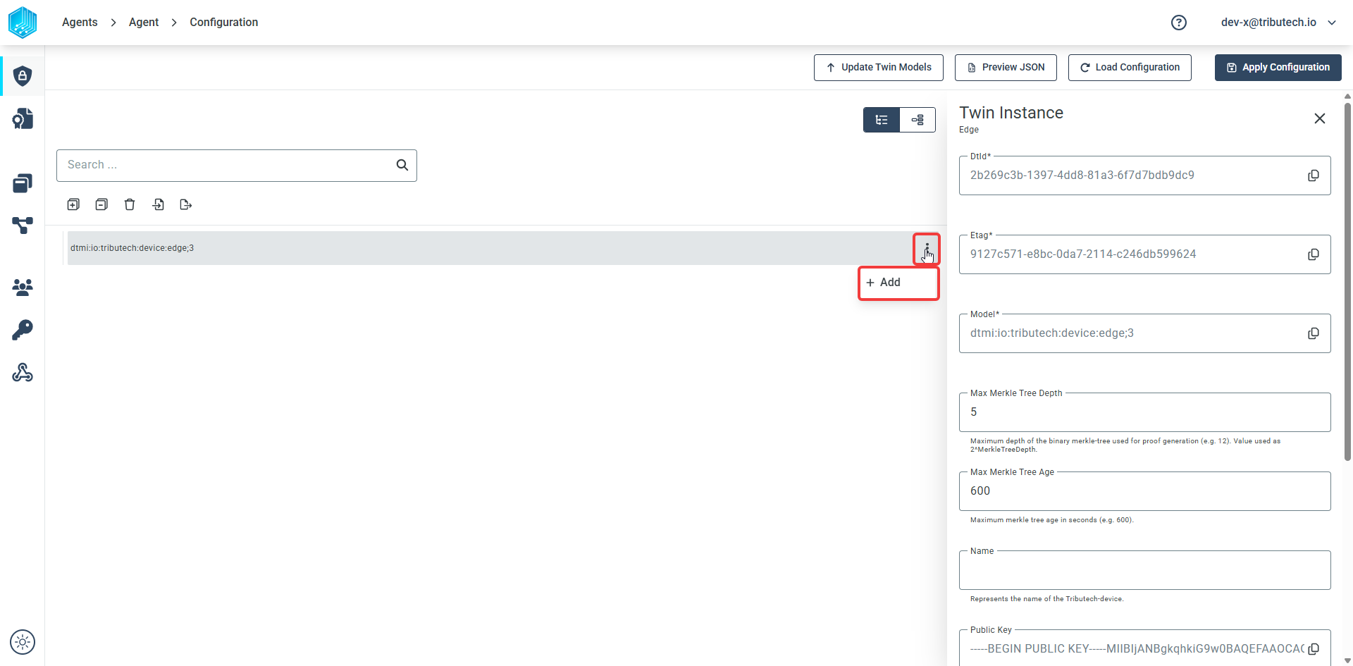 Add a Source via the three-dot menu