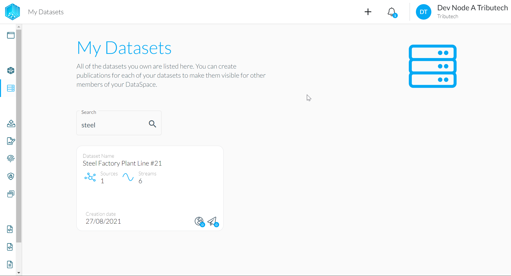 DataSpace-Admin - Dataset - Verify 1