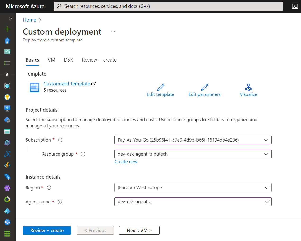 Agent deployment - Provide basic data