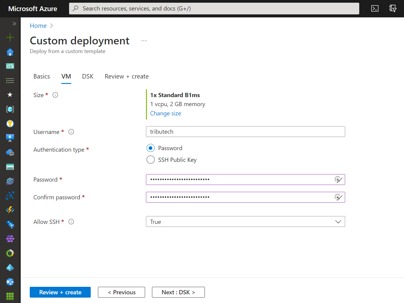 Agent deployment - Provide VM data