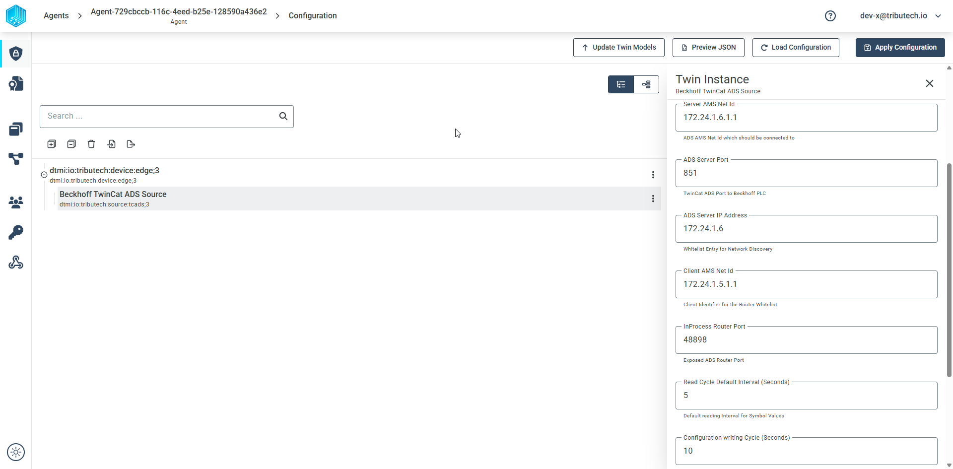 Config ADS Source