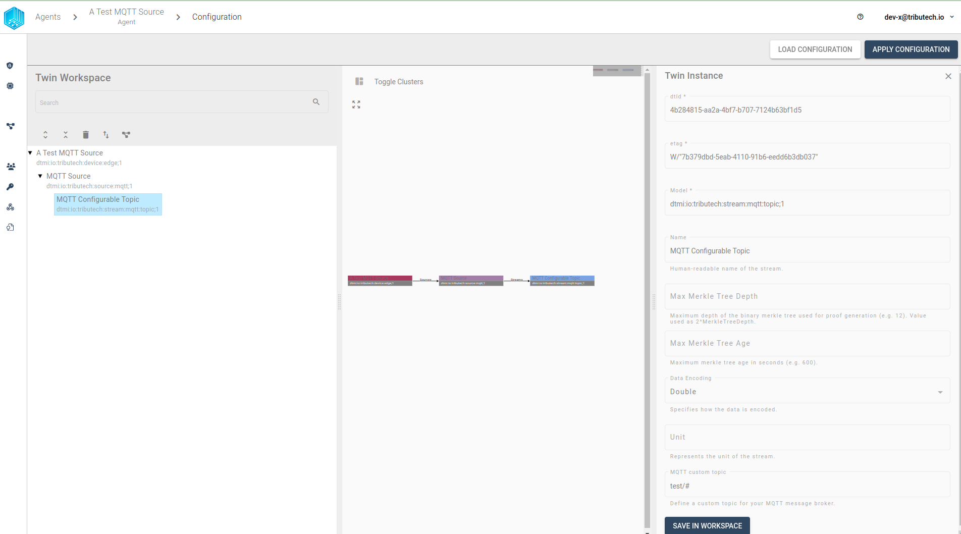 **&quot;Add MQTT Configurable Topic Stream**