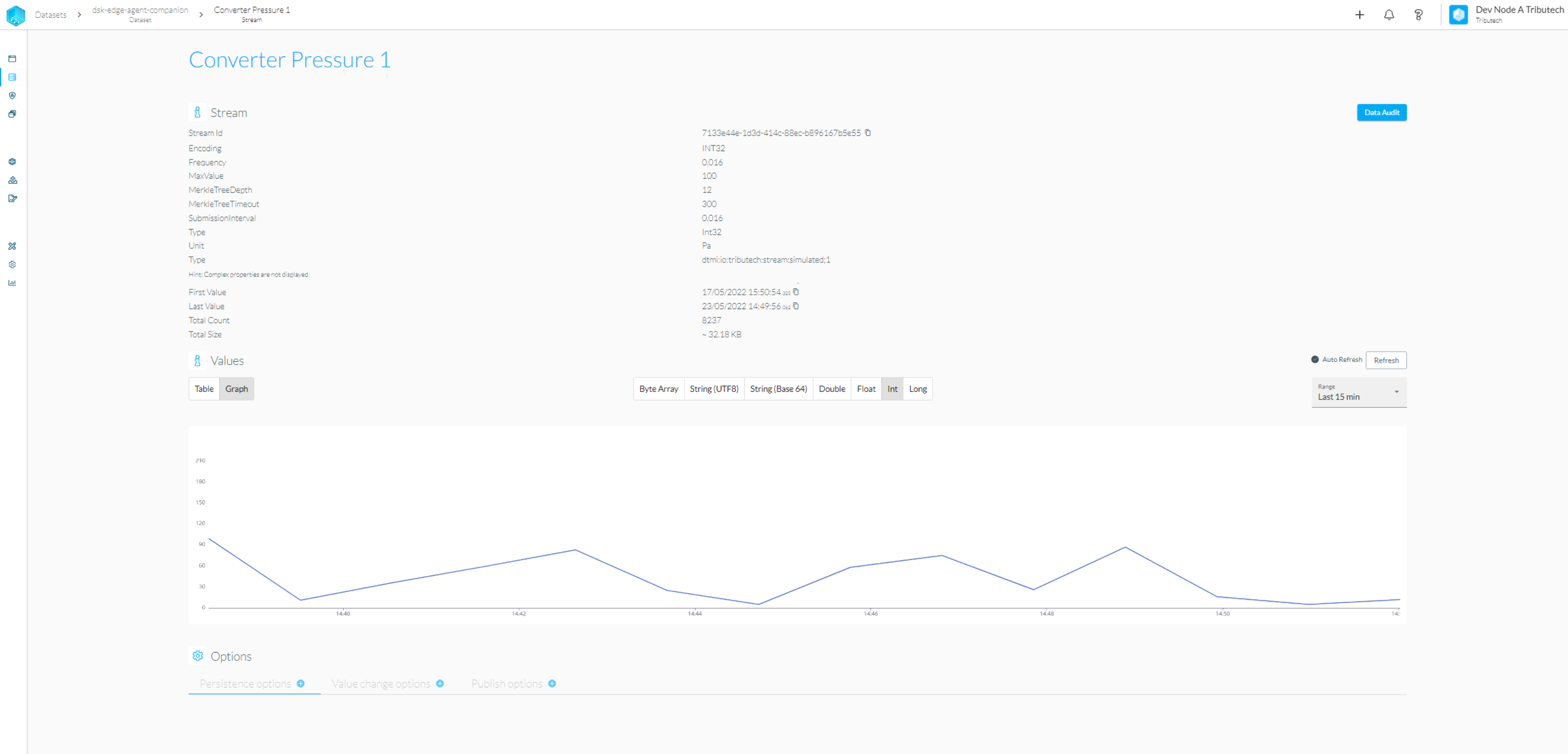 Stream Explorer Graph